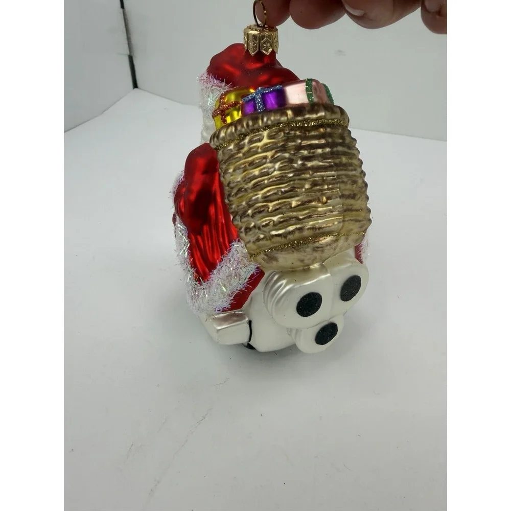 Christmas Ornament Santa Made Poland on  Rocket Ship 5.5